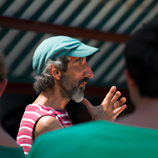 A solo traveler interacting with locals at a traditional market in Israel, showcasing the friendly nature of the locals and the country's rich cultural diversity.